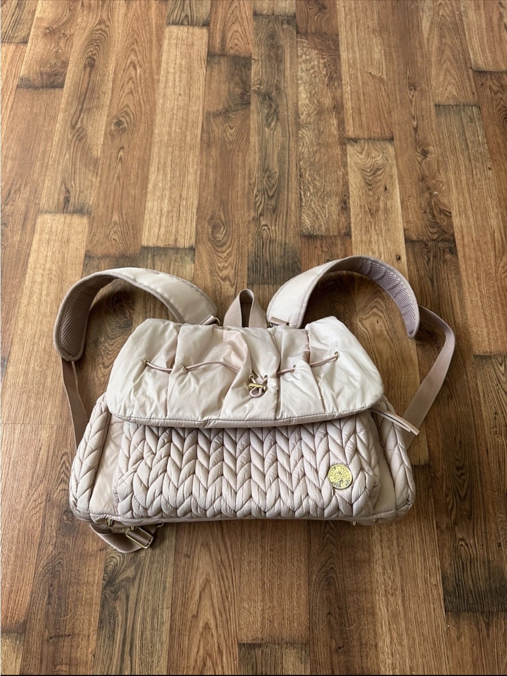 HAPP Brand Levy Backpack Baby Diaper Bag Beige